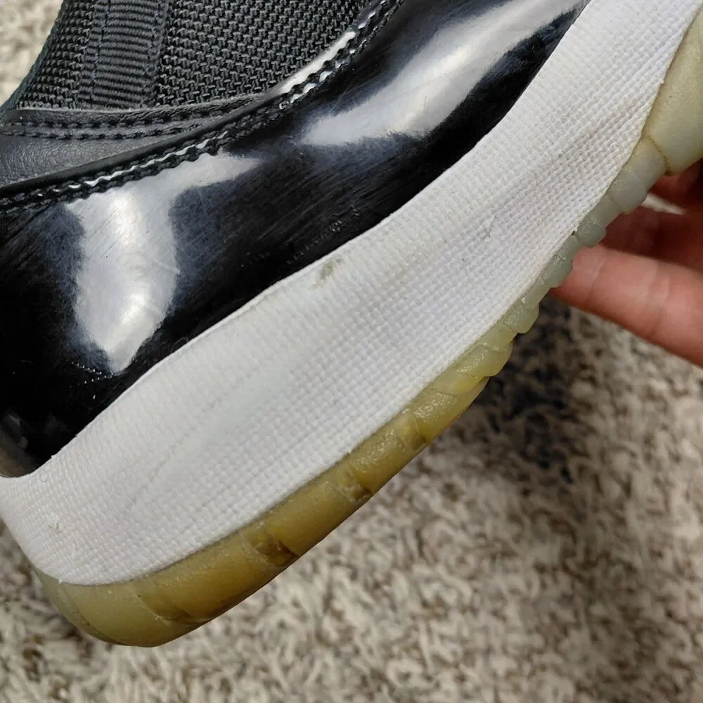 Nike Air Jordan 11 Retro Low Space Jam Sneakers Mens 8 Black FV5104-400 No Box